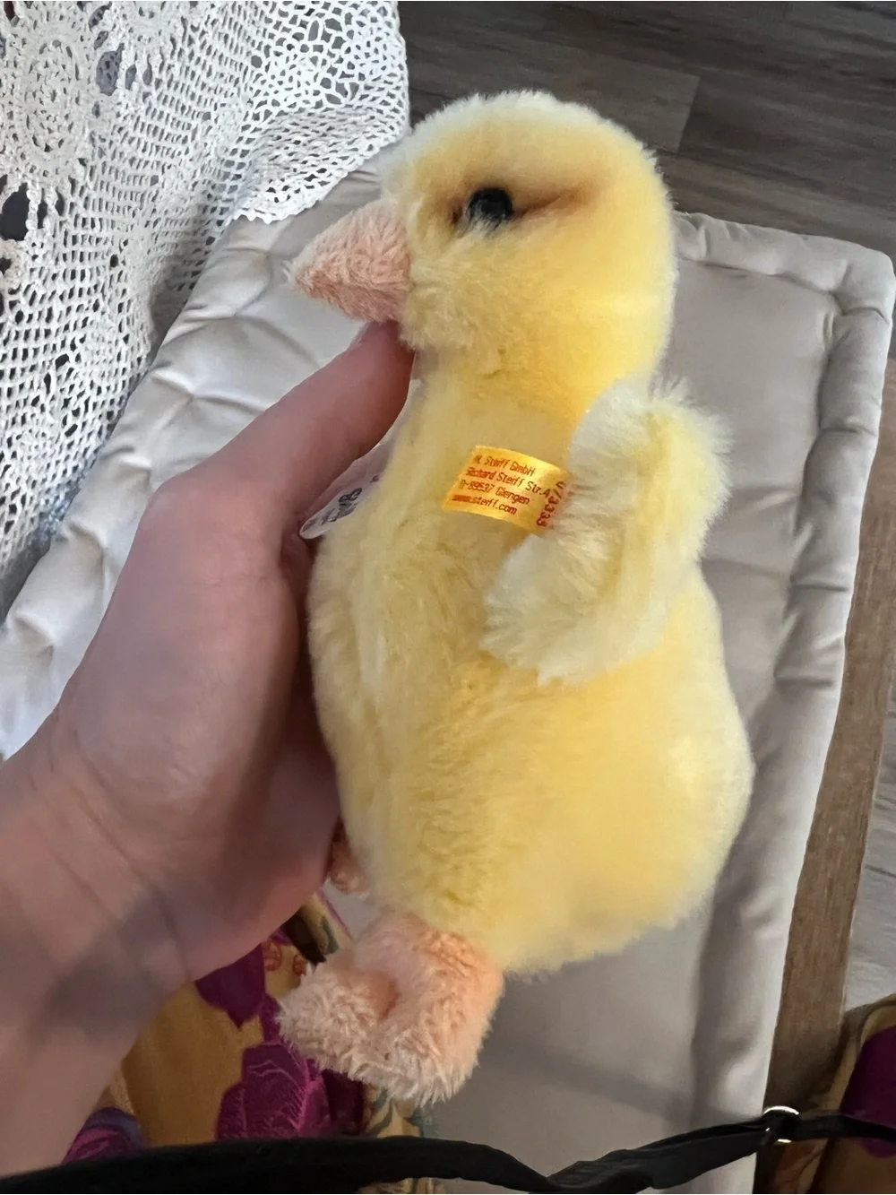 STEIFF Handmade Pilla Duckling Plush Toy